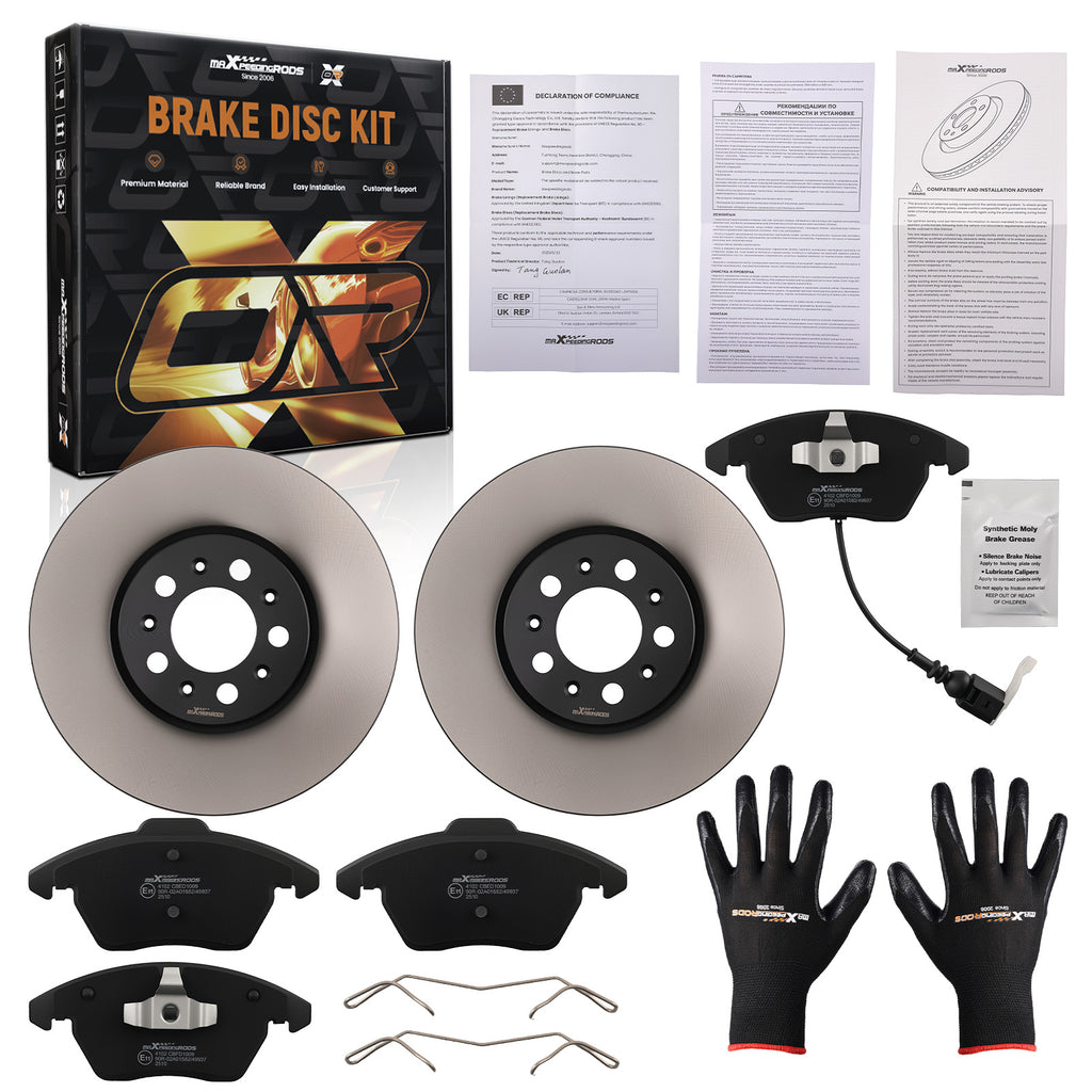 Brake DiscsBrake Pads Voor 288mm geschikt voor Audi A1 geschikt voor Skoda Fabia II III Roomster