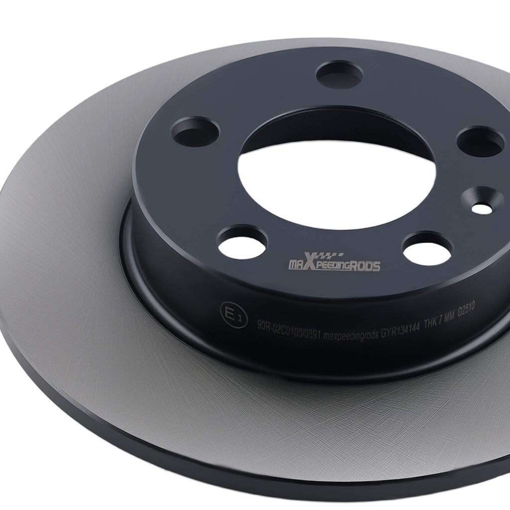 Brake Discs Rear Left Right compatible for Audi A1 A3 8L1 compatible for Skoda Octavia 1U2 1J0615601C