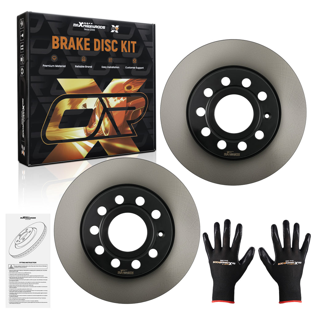 Pair Achter Brake Discs Links Rechts geschikt voor Skoda Octavia II III Superb II Yeti 04-20
