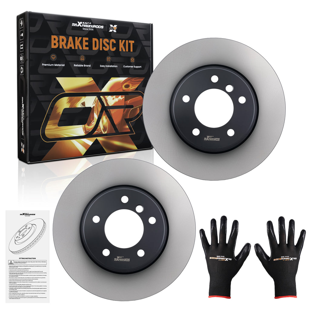 2x Voor Brake Discs Links Rechts geschikt voor BMW 520d 523i 525d 525i E60 E61 34116764021