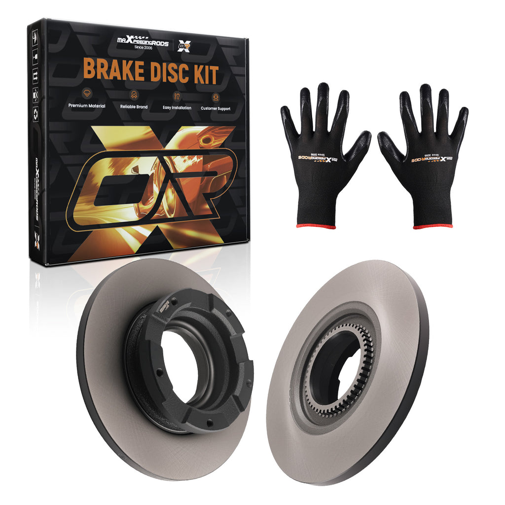 2x Achter Brake Disc LeftRight geschikt voor Ford Transit Custom V362 2012-2022 16mm