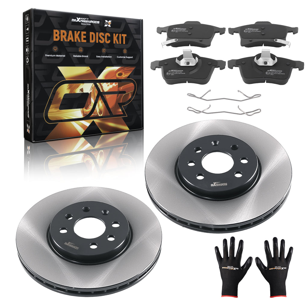 Voor Brake Discs Pads Set geschikt voor Vauxhall Astra H/geschikt voor Opel Astra H 2004-2014 569007