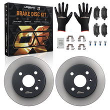 Laad de afbeelding in de galerijviewer, Brake Discs+Brake Pads Achter 240mm geschikt voor Opel Astra G F70/G T98/H A04 569108 569111