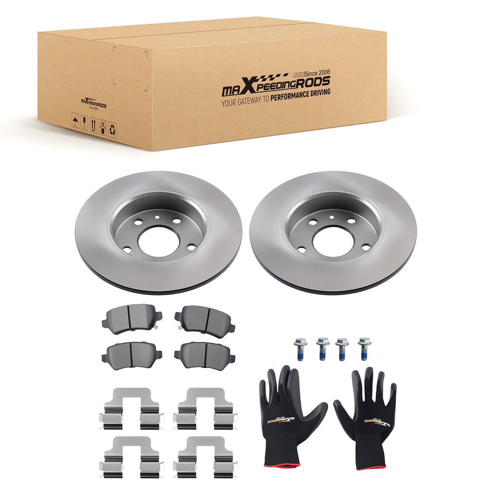 Brake DiscsPads Set Voor 263.2mm geschikt voor Vauxhall/Opel Astra Combo Meriva Zafira