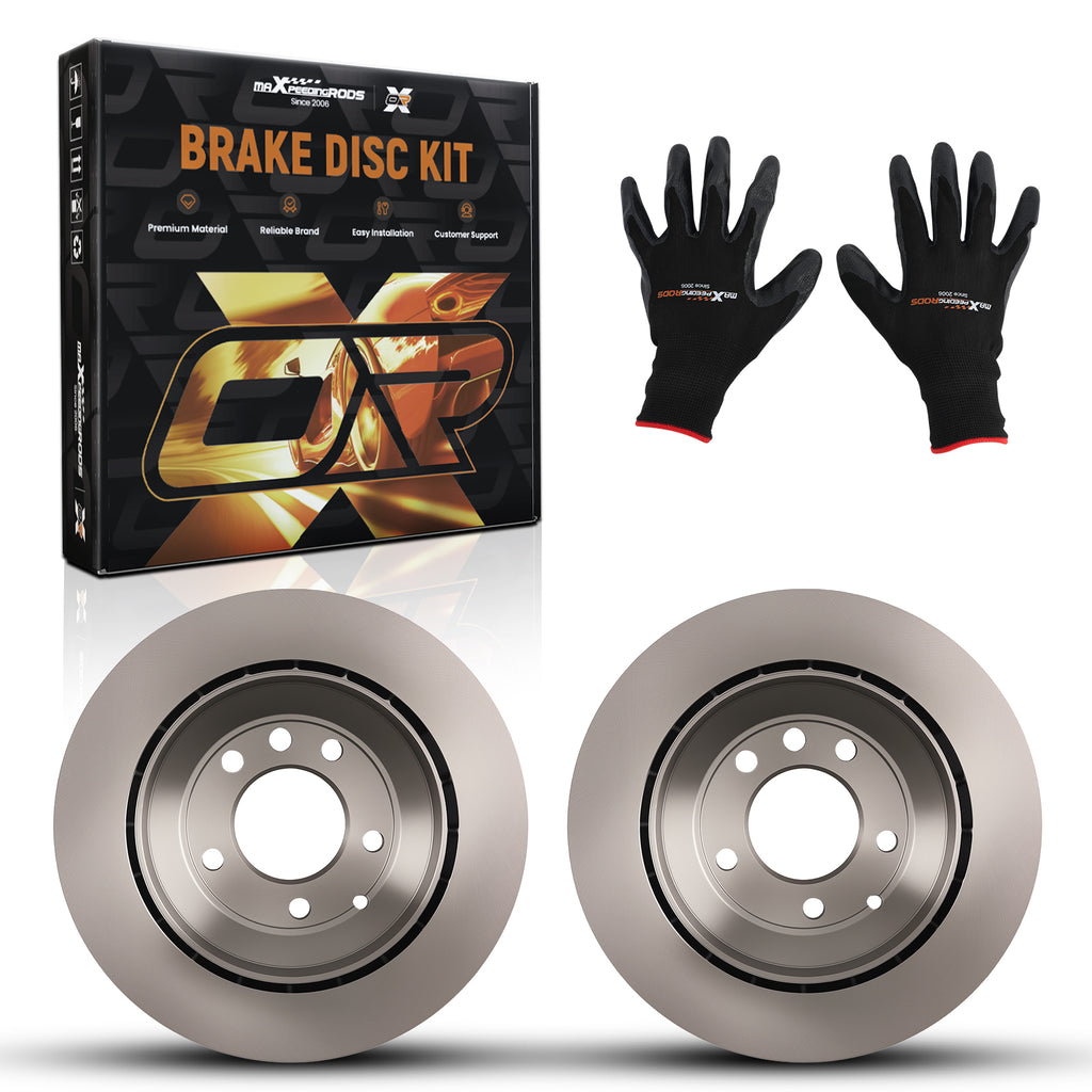 Pair Brake Disc Achter LeftRight geschikt voor Audi Q7 2006-2015 geschikt voor VW Touareg 7L6615601D