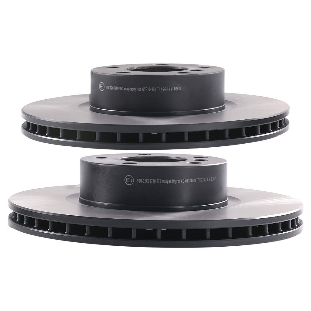 Front Brake Discs and Pads compatible for BMW X4 20i/28i xDrive 2014-2018 34106799801