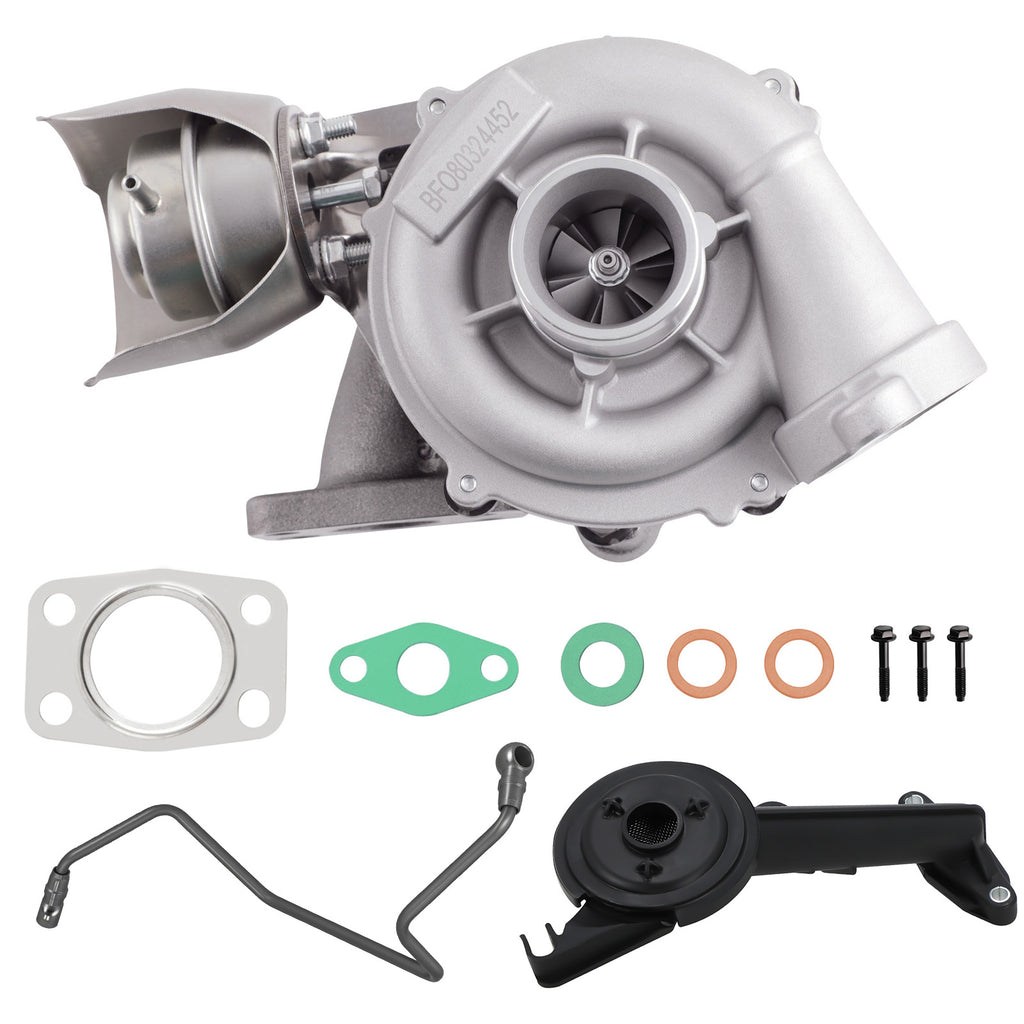 for GT1544V Turbo+Crépine pompe huile+Conduite Huile Turbo compatible for CITROEN PEUGEOT FORD