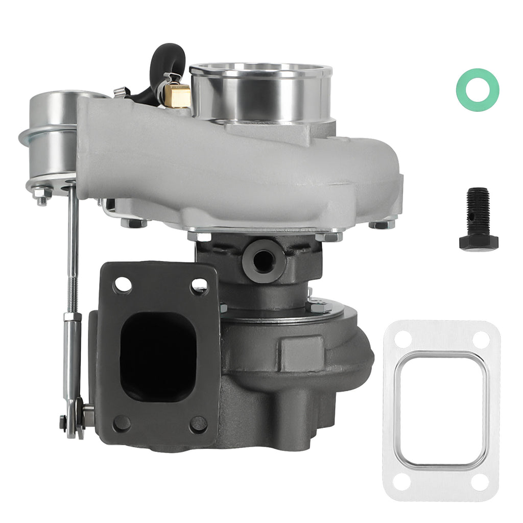 voor GT2871 GT2860SR20 Upgrade Turbo Tubocharger 350HP 0.6 A/R 0.64 A/R 5-Bolt Flange Universal Oil+Water Cooling
