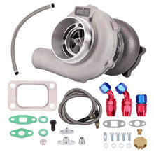 Laad de afbeelding in de galerijviewer, Universal Turbo met Oil Lines voor GT30 GT3076 T3 AR .60 voor GT3037 500 HP nieuw