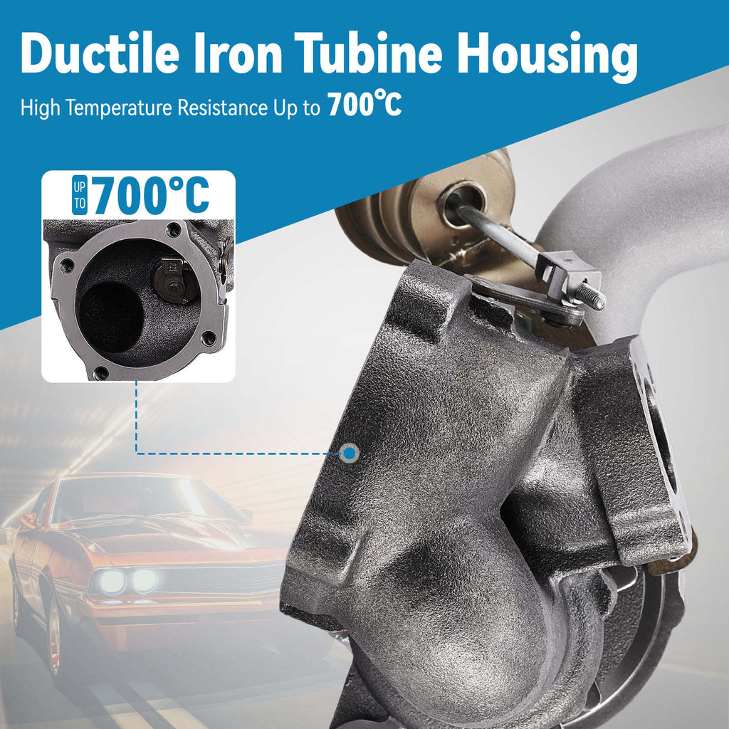 Turbocharger compatible for VW Golf GTI Jetta GLI MK4 1.8T Turbo Big Wheel K04 K04-001