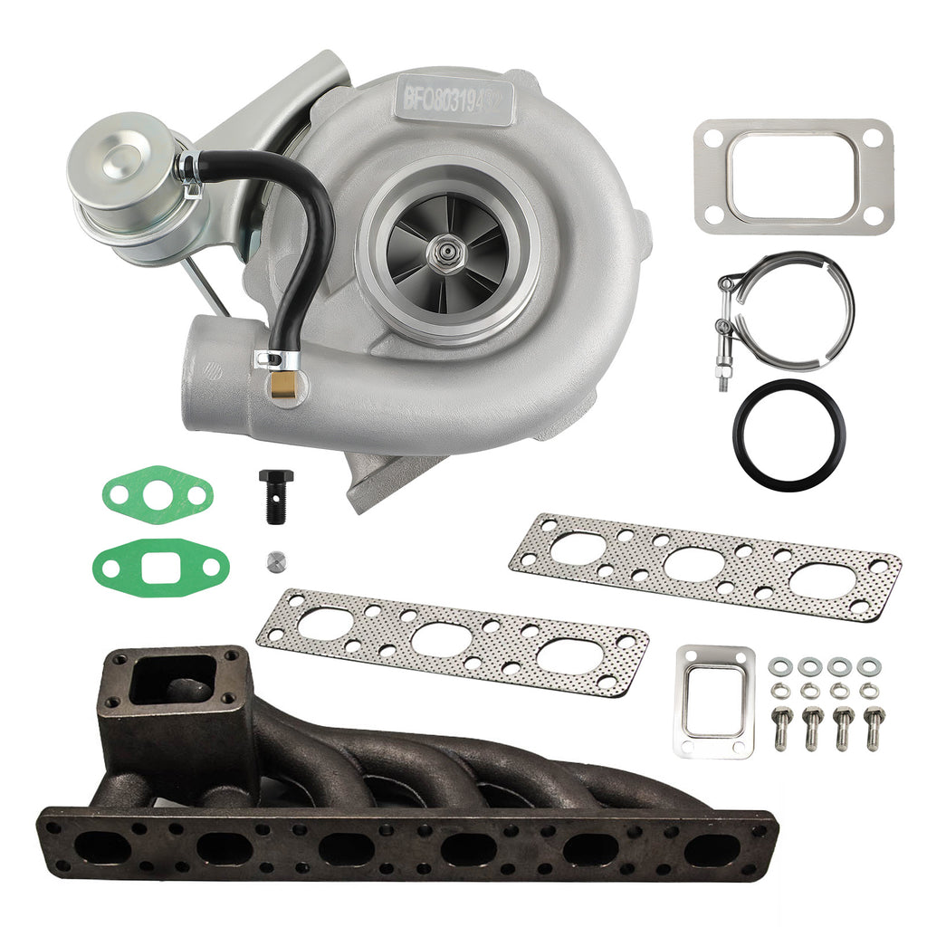T3 T04E V-band Turbo +Turbo Spruitstuk geschikt voor BMW E39 E38 E36 E46 Z3 M52 M50