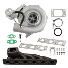 Laad de afbeelding in de galerijviewer, T3 T04E V-band Turbo +Turbo Spruitstuk geschikt voor BMW E39 E38 E36 E46 Z3 M52 M50