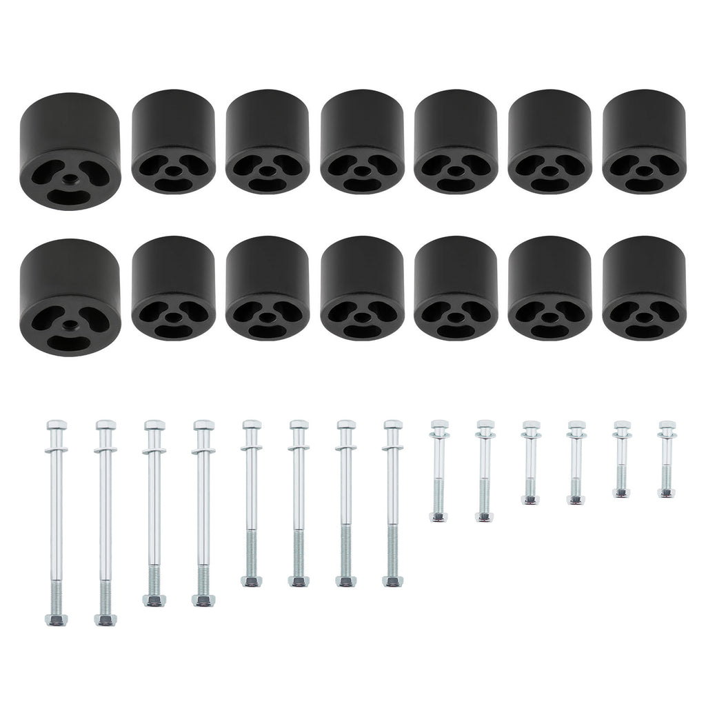50mm Body Lift Kit Blocks Bolts geschikt voor Nissan Navara D22 Dual Cab w/ Tub 2 inch