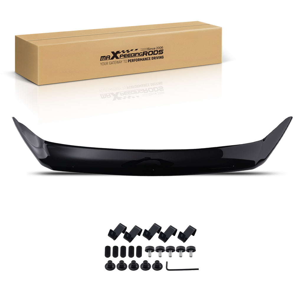 Black Acrylic Bonnet Guard geschikt voor Ford Transit Custom 2012-2018 Stone Deflector