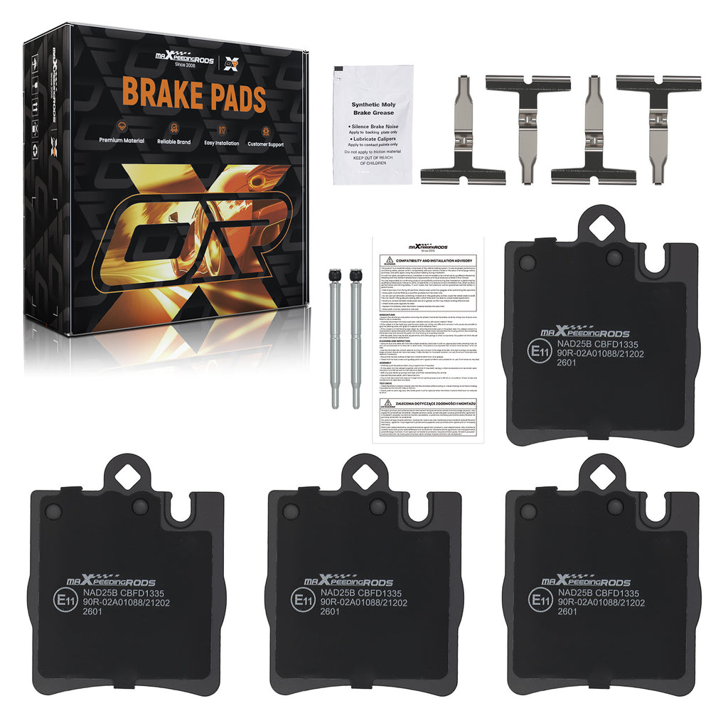 Achter Brake Pads Kit geschikt voor Mercedes C-Class CL203 Coupe 2001-2008 00342028200090