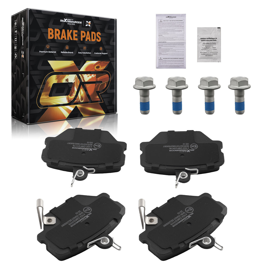 4pcs Brake Pads Set Voor geschikt voor Smart Cabrio 2000-2004/City-Coupe 1998-2004