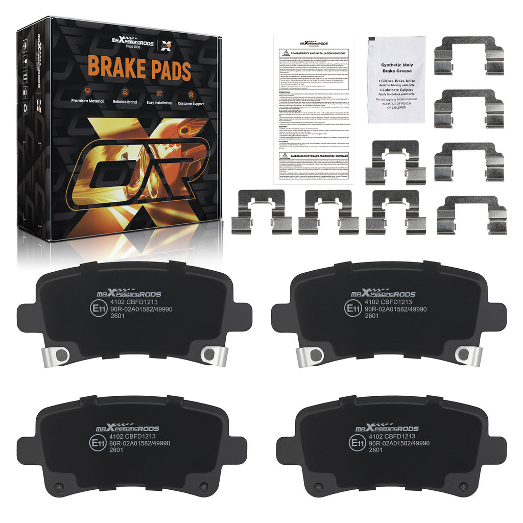 Achter Brake Pads Set geschikt voor Vauxhall Insignia/geschikt voor Opel Insignia 2008-2017 13237765