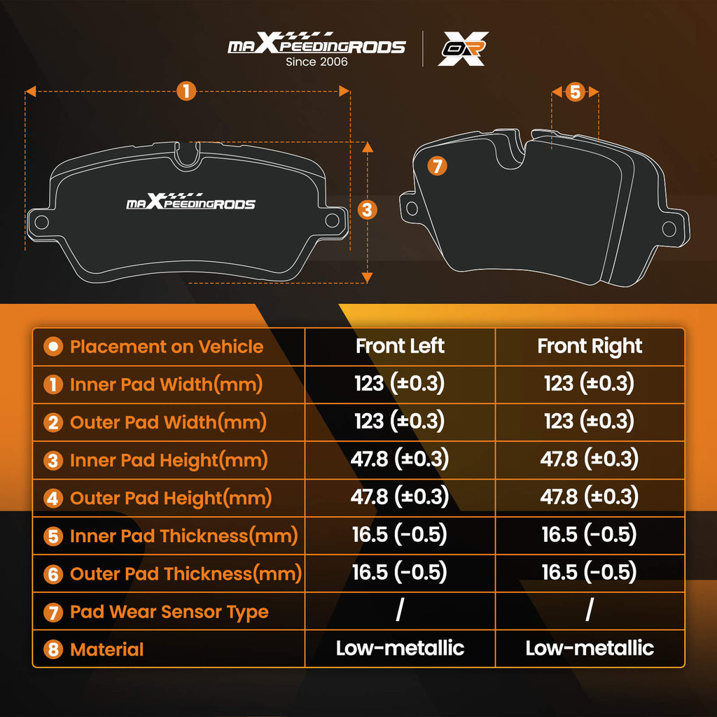 Front Brake Pads Set compatible for Citroen C1 compatible for Toyota Aygo compatible for Peugeot 108 1.0 1.2 1.4 425327