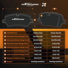 Laad de afbeelding in de galerijviewer, Brake Pads Set Rear compatible for Kia Sportage/Ceed 06-2019 583021HA10 583021JA30