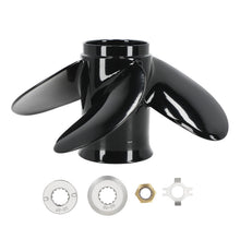 Laad de afbeelding in de galerijviewer, 10.3 Aluminum Propeller geschikt voor Mercury 30HP 40HP 50HP 60HP 13 Spline 4 Blade