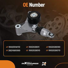 Laad de afbeelding in de galerijviewer, Belt Tensioner Assembly compatible for Toyota Rav4 Camry 2002-2009 w/ Pulley 1660128021