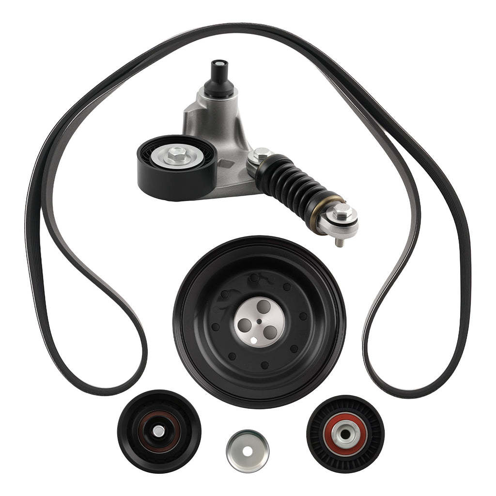 Crankshaft Pulley Fan Belt Tensioner Kit geschikt voor Ford Mondeo MK3 2.0 TDCi 2000-2007