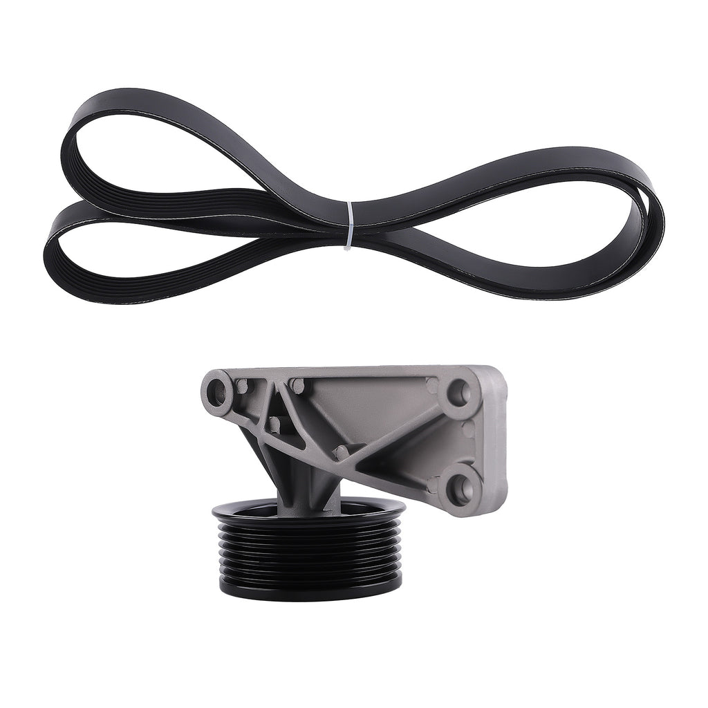Fan Drive Belt en Tensioner geschikt voor Land Rover Discovery 2 TD5 Kit met A/C