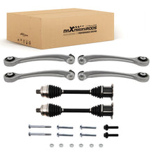 Laad de afbeelding in de galerijviewer, 4X UPPER TOP FRONT USPENSION CONTROL ARMS + 2X CONJUNTOS DE EJES CV compatible for AUDI A4