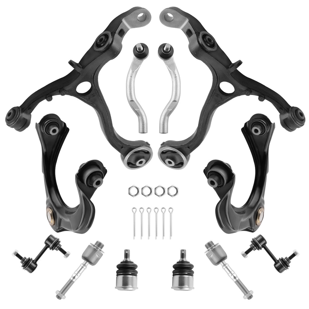 12 Pcs Voor Upper Lower Control Arm en Bushings geschikt voor Honda Accord 2008-2012 Ophanging arms