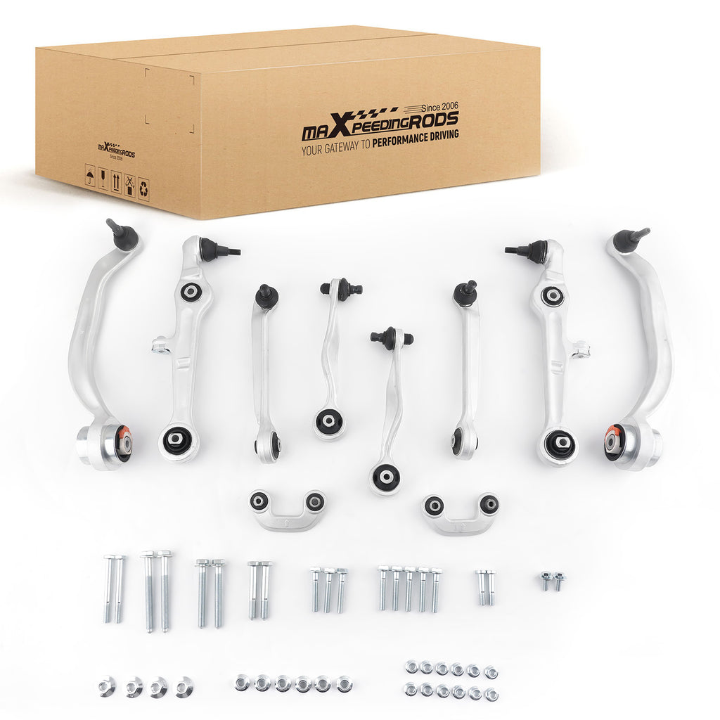 10X Voor WISHBONE CONTROL ARM Links+Rechts geschikt voor AUDI RS4 S4 B6 B7 8E2 8E5 8H7 8HE