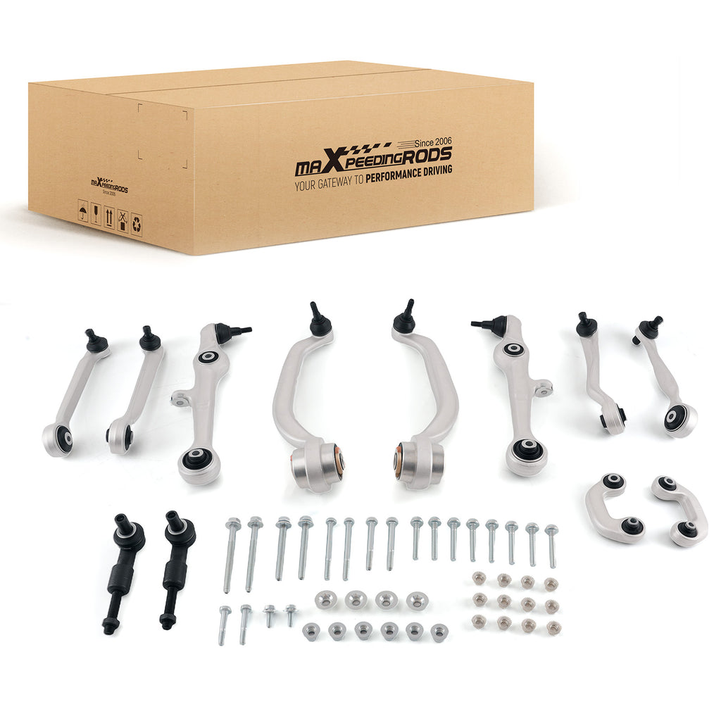 12X WISHBONE CONTROL ARM Ophanging SET geschikt voor AUDI A4 B6 B7 geschikt voor SEAT EXEO 3R2 3R5 16MM