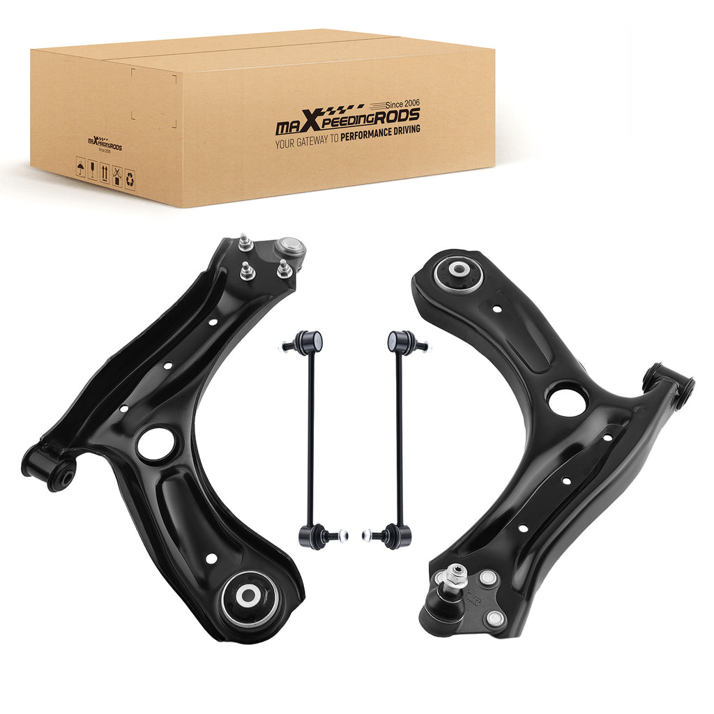 4 BRAZOS DE CONTROL DELANTEROS LH+RH compatible for AUDI A1 8X compatible for SEAT IBIZA IV TOLEDO compatible for VW POLO