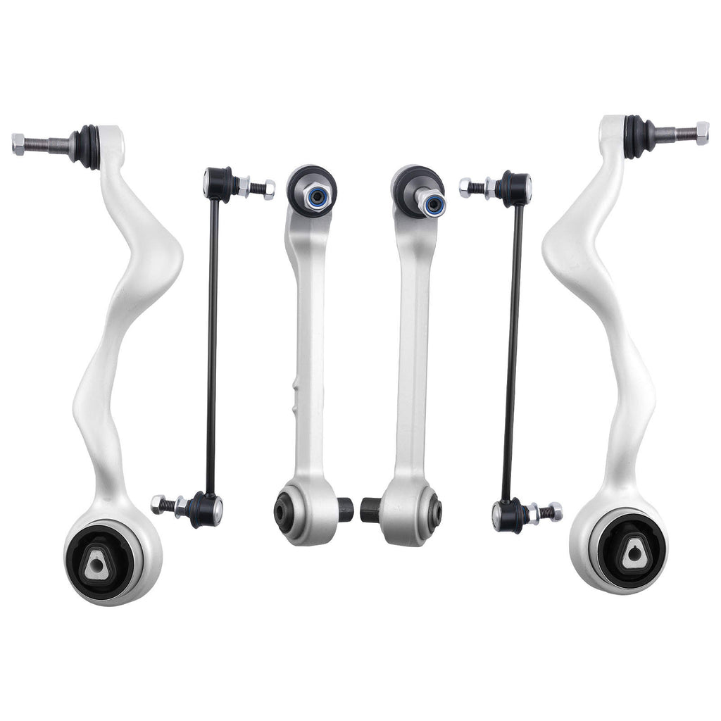 6 FRONT SUSPENSION WISHBONE CONTROL ARMS SET compatible for BMW E81 E82 E87 E88 E90 E93 E84