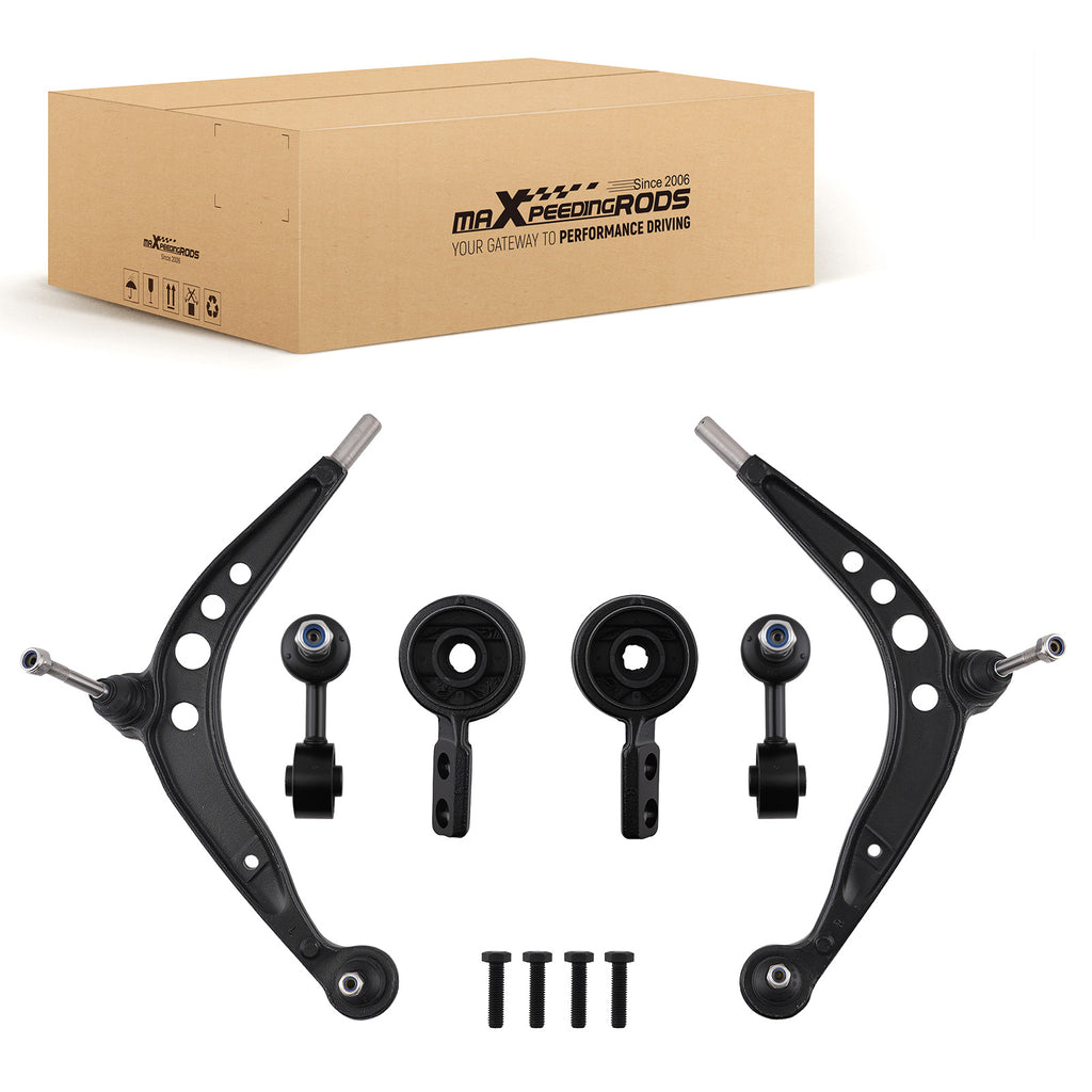 6 PIEZAS DE BRAZOS DE CONTROL DELANTEROS IZQUIERDO + DERECHO compatible for BMW 3ER E30 Z1