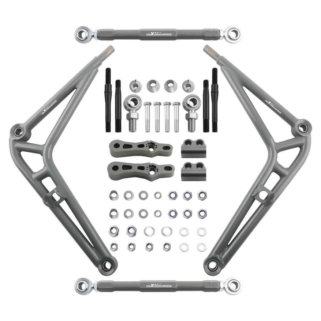 Front Steering Drift Lower Control Arm Wide Angle Kit Ball Bearings compatible for BMW E36