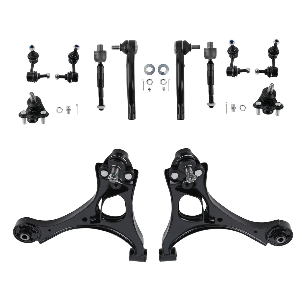 12 Pcs Voor en Achter Control Arm en Sway Bar End Link geschikt voor Honda Civic 06 - 2011 Ophanging arms