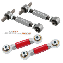Laad de afbeelding in de galerijviewer, 4PC Achter UPPER ADJUSTABLE CAMBER+TOE ARM KIT geschikt voor HONDA CIVIC EF CRX CR-V DEL SOL