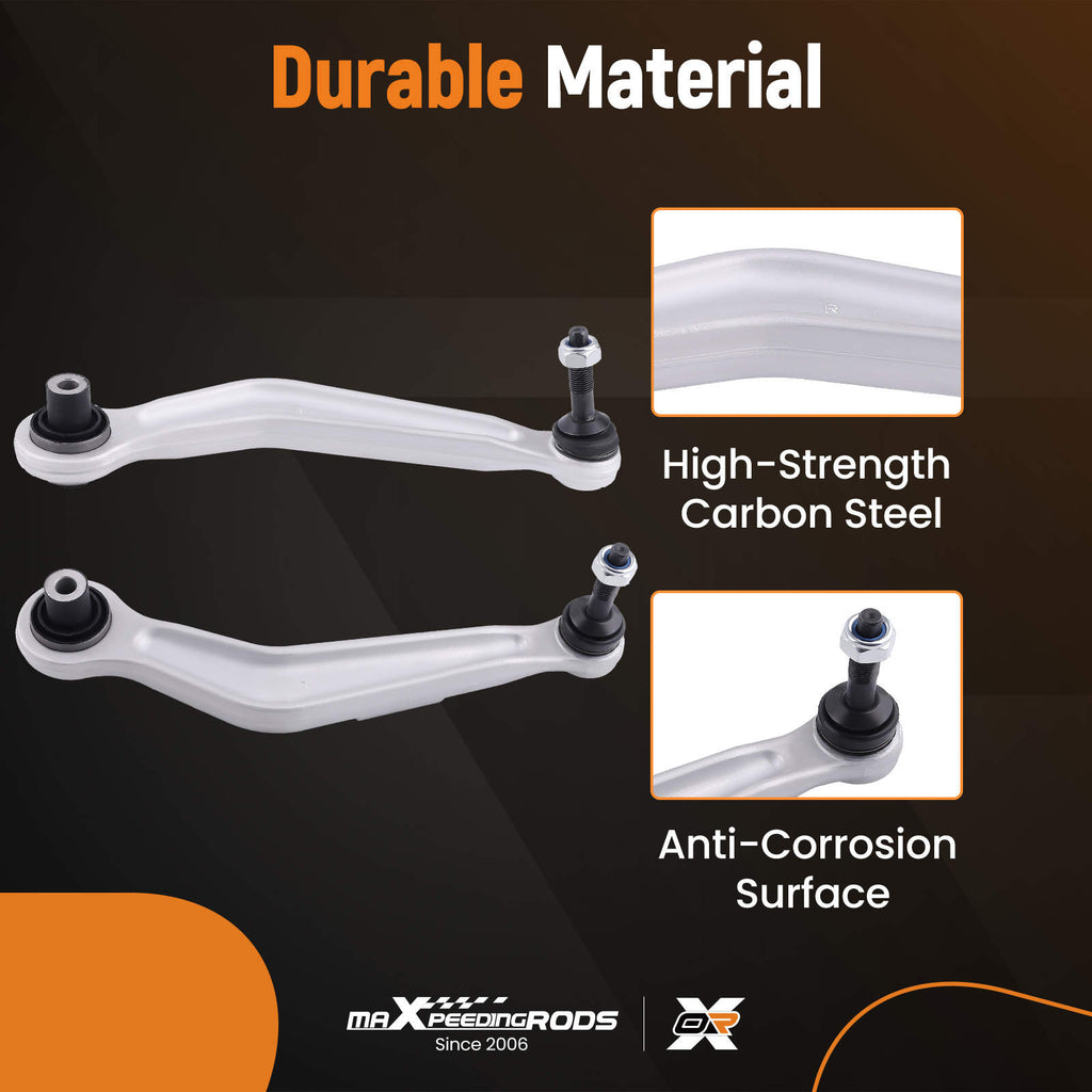Compatible for BMW E39 Front Wishbone Control Arm Kit + 2 Tie Rods + 2 Stabilizers suspension arms