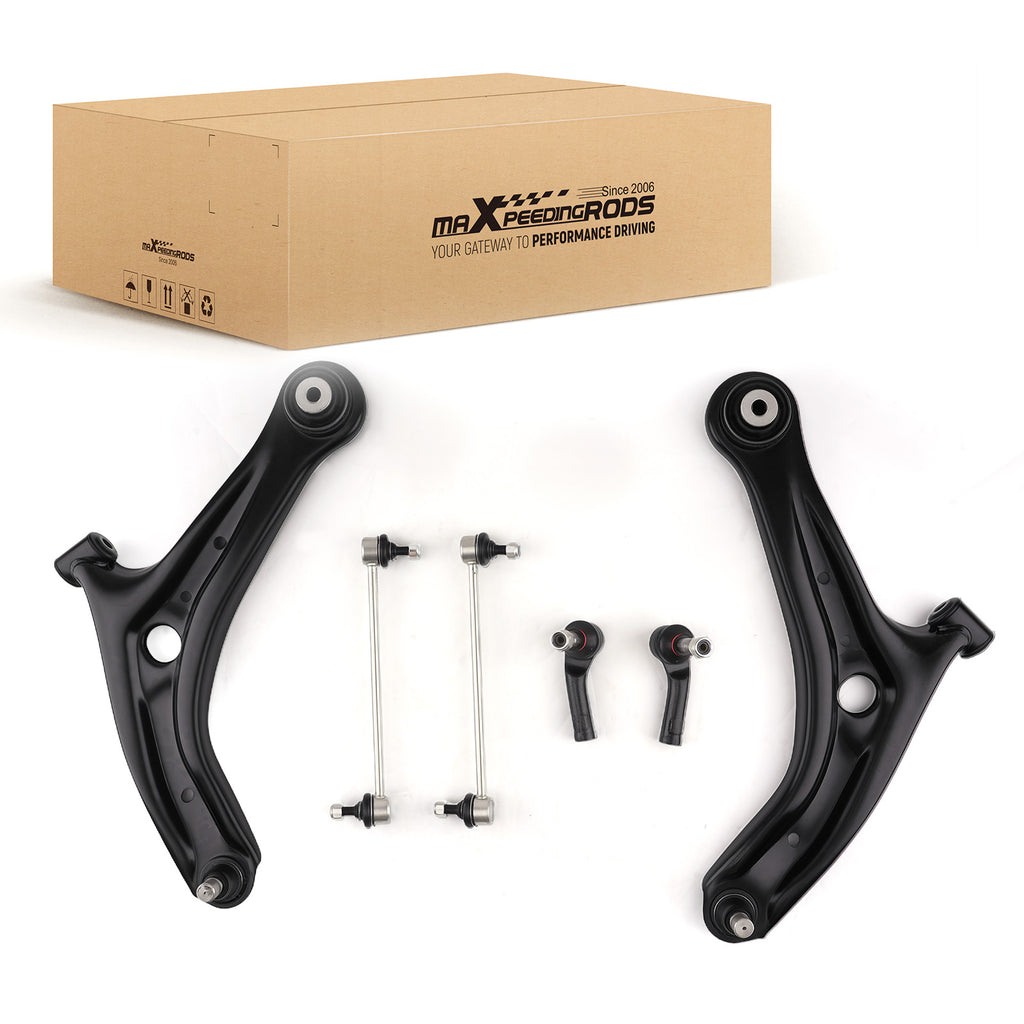 6X Voor CONTROL ARM WISHBONE LINK BARS TRACK ROD ENDS geschikt voor FORD FIESTA 2008-2017