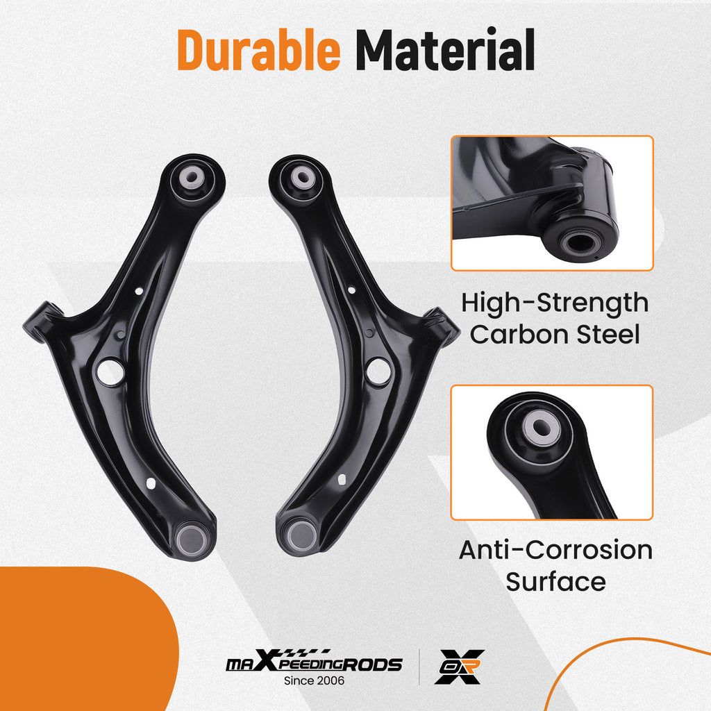 Compatible for Ford Fiesta 2x Lh Rh Front Lower Suspension Control Wishbone Arm Left Right suspension arms