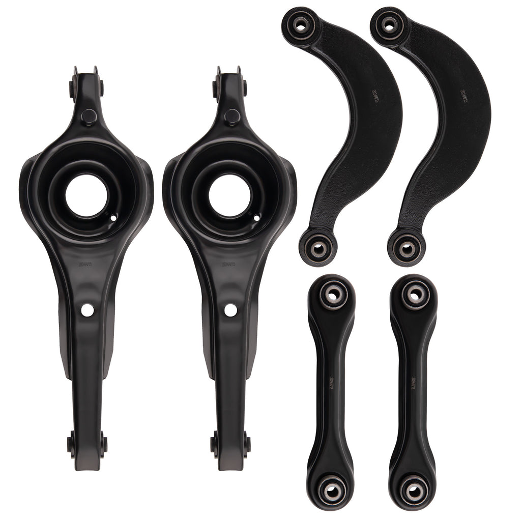 6pcs Achter Lower + Upper Control Arm Ophanging Kit geschikt voor Ford Focus 1998-2011