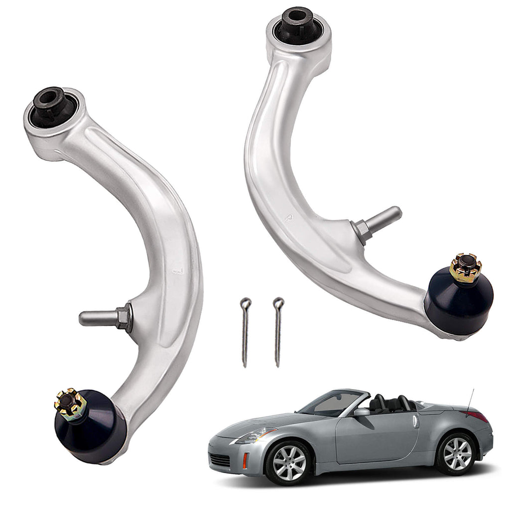 2 Pcs Front Lower Rearward Control Arms compatible for Infiniti G35 03-07 Base Coupe RWD