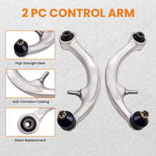 Laad de afbeelding in de galerijviewer, 2 Pcs Front Lower Rearward Control Arms compatible for Infiniti G35 03-07 Base Coupe RWD