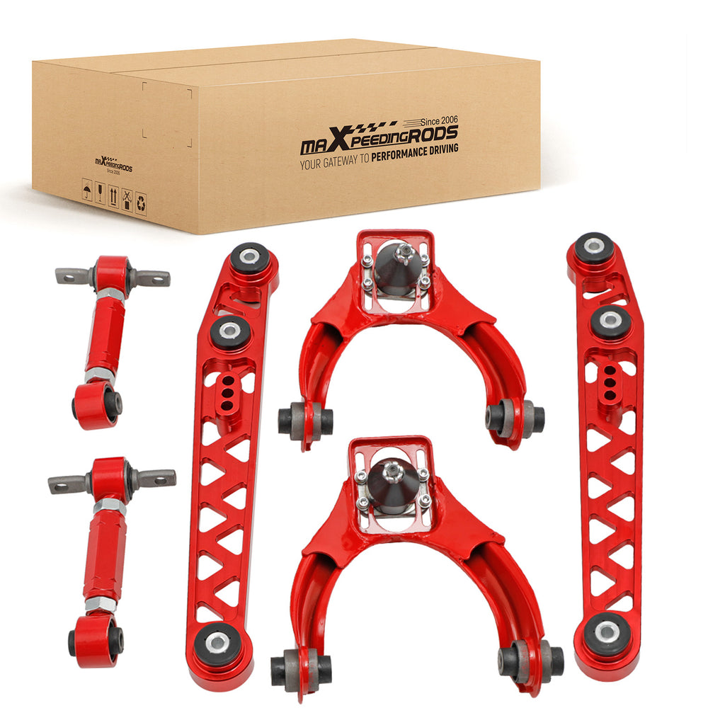 6ER-PACK UNTERE QUERLENKER+STURZ-KIT VORNE UND HINTEN compatible for HONDA CIVIC 1996-2000