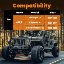 Laad de afbeelding in de galerijviewer, Front Upper Lower Control Arm compatible for Jeep Wrangler TJ Cherokee XJ Grand Cherokee ZJ