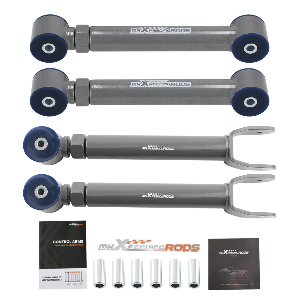 4x Adjustable Upper Ophanging Control Arms geschikt voor Jeep Grand Cherokee ZJ 1993-1998