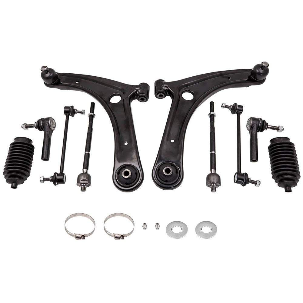 geschikt voor Dodge Caliber 2007 - 2012 ADI 10pc Voor Lower Control Arm Sway Bar Kit Ophanging arms