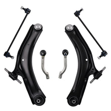 Laad de afbeelding in de galerijviewer, 6PCS Voor LOWER WISHBONES ARMS DROP LINKS TRACK ROD ENDS geschikt voor NISSAN QASHQAI J10