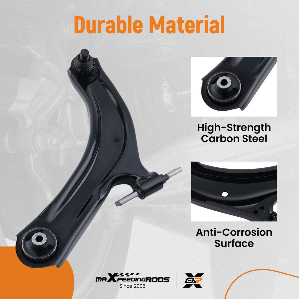 LOWER FRONT LEFT WISHBONE SUSPENSION CONTROL ARM compatible for NISSAN QASHQAI X-TRAIL T31