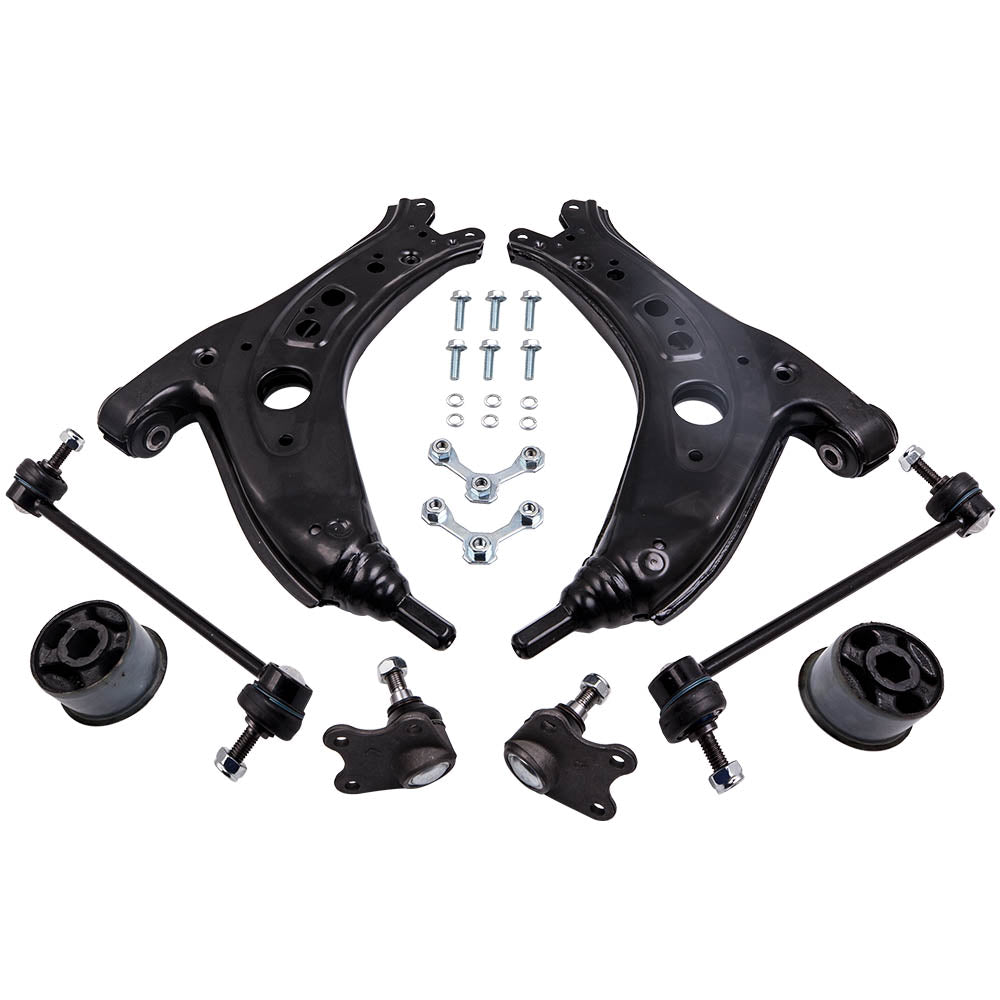 Control Arm geschikt voor VW POLO 9N geschikt voor SEAT IBIZA 4 geschikt voor SKODA FABIA I VORNE 8tlg Ophanging arms